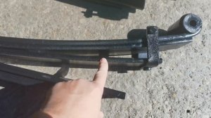 Установка усиленных трехступенчатых рессор на КИА Бонго номер 1110