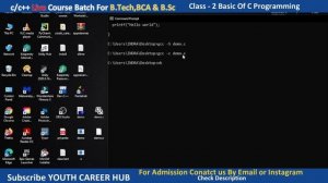 🔴LIVE🔴C Programming Tutorial | Class 2 - Basic Of C Programming Tutorial