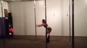 Practice sexy back pole routine in Uggs lol