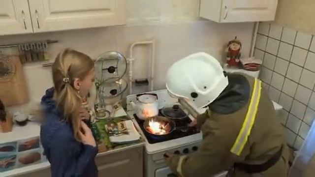Возгорание на кухне