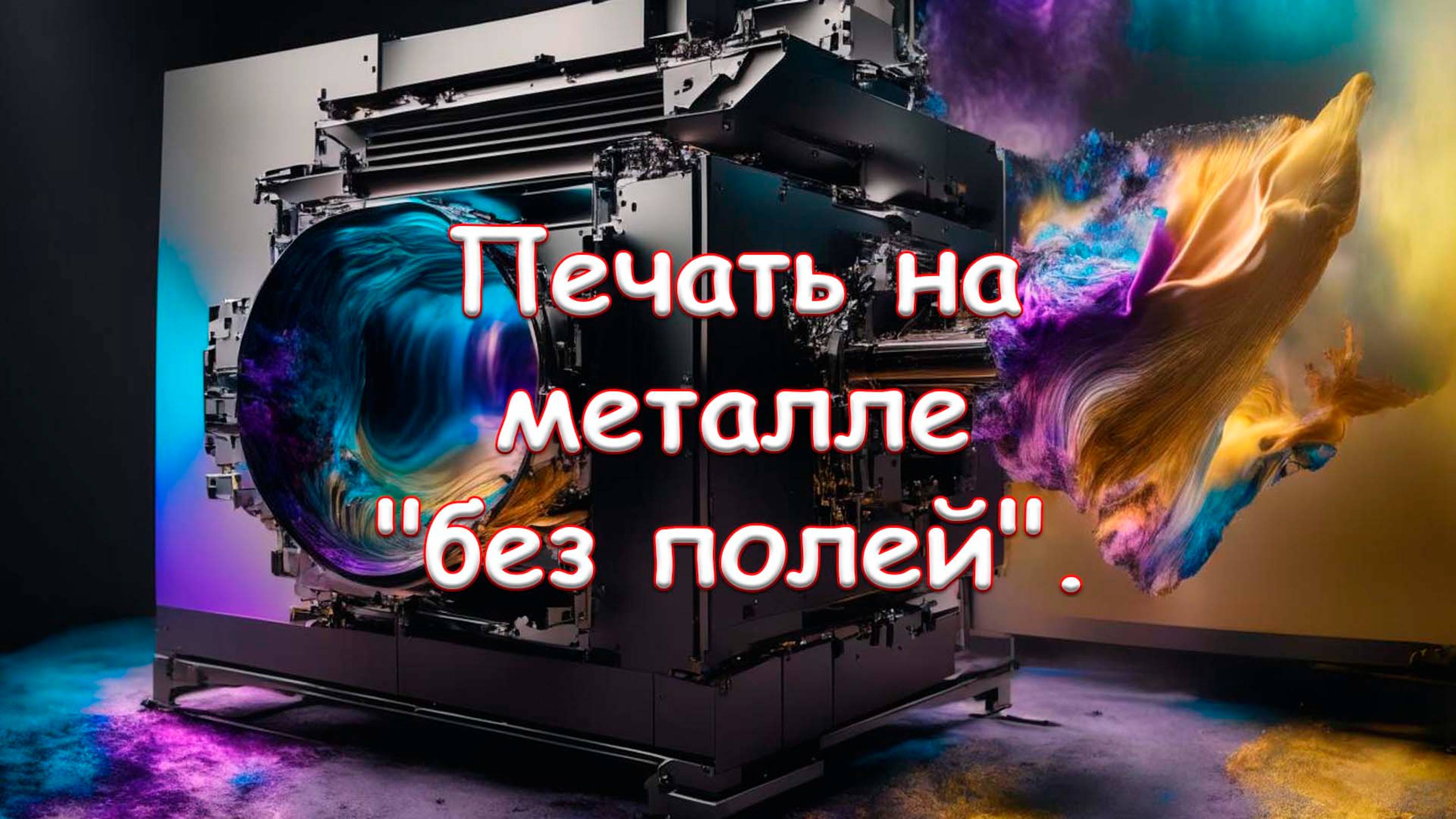 Печать на металле "без полей"