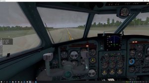 Як-40 Иваново - посадка, кабина