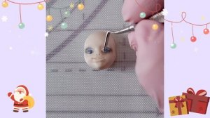How to make a dolly face | polymer clay | tutorial | diy