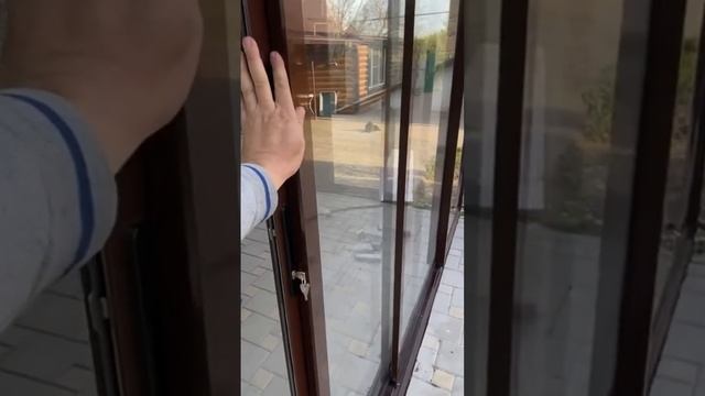 Раздвижные алюминевые окна в беседку. Ростовская область #раздвижныедвери #окна