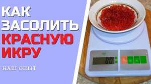 Быстрый способ КАК ЗАСОЛИТЬ КРАСНУЮ ИКРУ