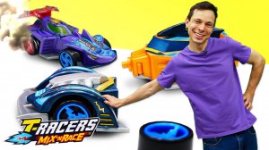 Машины T-Racers сломались! Чиним игрушки в автомастерской - Видео про игры в машинки и гонки