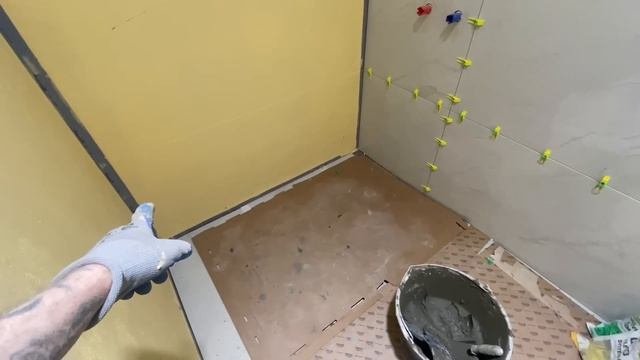 КЕРАМОГРАНИТ 120/60 В САНУЗЛЕ. #ремонтсанузла #керамогранит #керамогранит1200х600