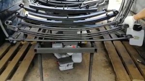 Параболическая усиленная рессора для Мицубиси Фусо Кантер с двойным подрессорником.