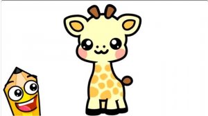 КАК НАРИСОВАТЬ МИЛОГО KAWAII ЖИРАФА ЛЕГКО 🦒❤️