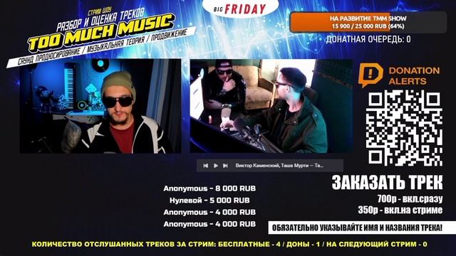 Стрим шоу | РАЗБОР И ОЦЕНКА ТРЕКА | Too Much Music | ТАИНСТВЕННЫЙ ПОЛЁТ |Виктор Каменский Таша Мурти