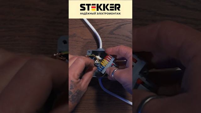 Монтаж клемм  LD222-428 от бренда STEKKER