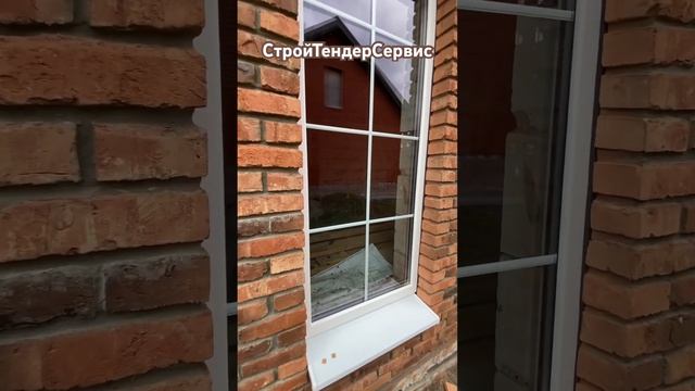 Остекление дома с раскладкой ШПРОС#окна #двери #окнапвх #продажа #своимируками