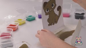 ВИДЕОИНСТРУКЦИЯ. Раскраска цветным песком.