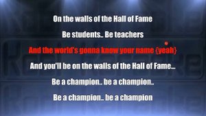 The Script - Hall of fame (Karaoke version) VT