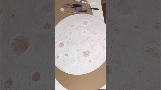 Интерьерная картина Луна очень легко делается своими руками #diy #handmade #творчество смотреть онлайн