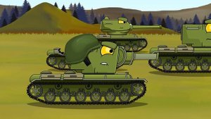 SOVIET MEGA KV 44 HYBRID EVOLUTION | KV 44M VS KV6 German - Cartoons about tanks
