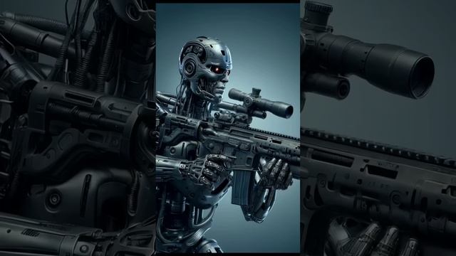 Terminator with deadly guns💥 Memories of Terminator#ai #terminator#music#shorts#terminator3#aiart