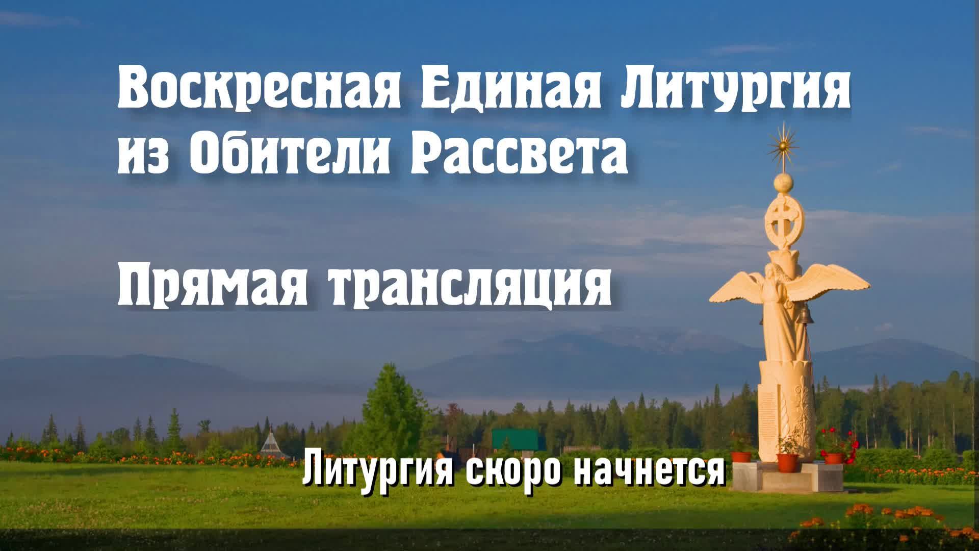 Воскресная Литургия 3 ноября 2024 г
