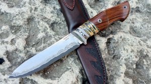 Нарядный скинер - QPM 53 в нержламинате  от Карпова, зуб мамонта, айронвуд