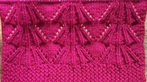 Ажурный узор спицами - Вязание спицами для новичков