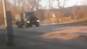 Колонна российской техники в Донбассе
