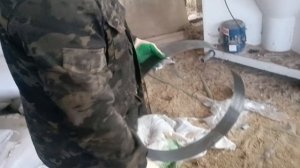 Замена сетки и молотков в зернодробилке