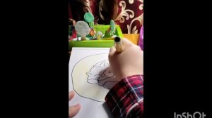 как нарисовать спящего котика на луне