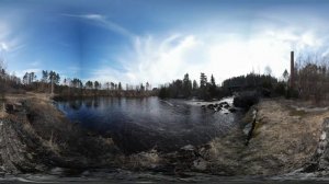 360 градусов !!! Водопады Карелии и шум воды. relax waterfall