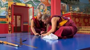 Построение песочной мандалы Зеленой Тары. Элиста, октябрь 2024г