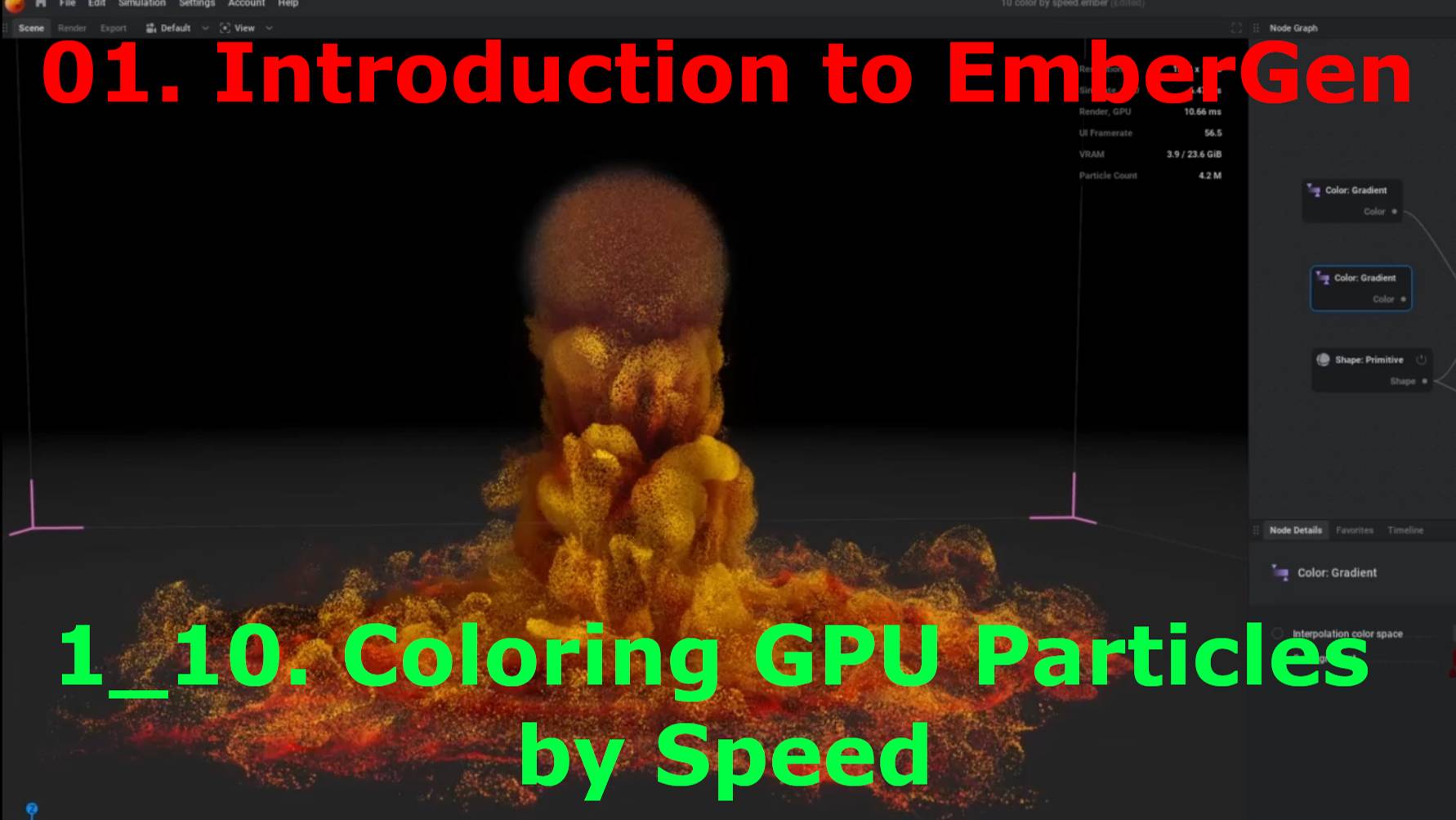 1_10. Coloring GPU Particles by Speed