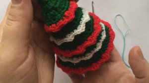 Вязаная новогодняя елка. Вяжем новогодний декор крючком. Рождественская елка.