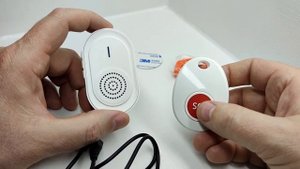 Комплект "КОМПАКТ" для вызова персонала и помощи инвалиду. Пейджер переносной заряжаемый. ARHIS PRO.