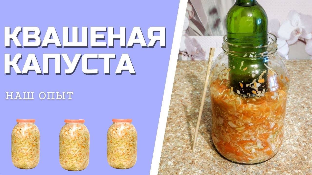 КВАШЕНАЯ КАПУСТА в банке простой рецепт СОЛЕНОЙ КАПУСТЫ