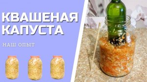 КВАШЕНАЯ КАПУСТА в банке простой рецепт СОЛЕНОЙ КАПУСТЫ