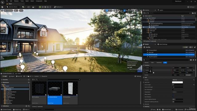 31. Changing a Position of the Sun with Blueprint смотреть онлайн