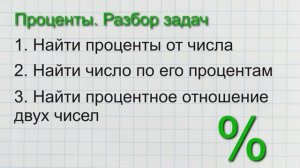 Математика 6 класс. Задачи на проценты