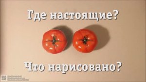 Сможешь понять, какая помидорка ненастоящая? Нарисованное против реальности - пройди этот тест!