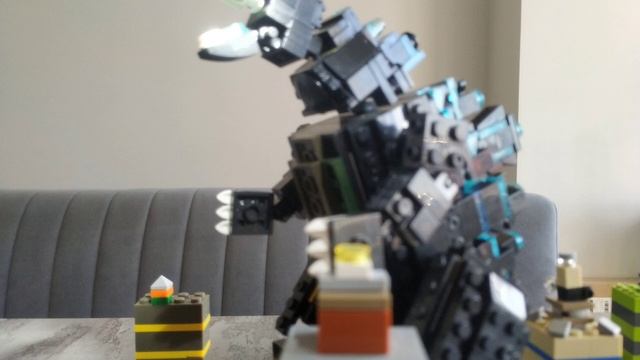 Лего Годзилла против военных (анимация тест). смотреть онлайн