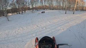 Учусь управлять горным снегоходом, или почему я пересел на Снегоход после Сноубайка.