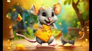 Детская весёлая песня про мышонка, который очень любит сыр