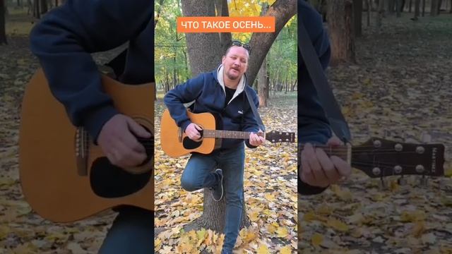 Что такое ОСЕНЬ... 🍁🍂  #осень #ДДТ #ЯлюблюГитару #АнтонХолкин #cover #гитара