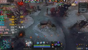 Dota 2 - RTX 3060 + i5 10400F - 1440p Max & Low Settings - Benchmark Fps Test
