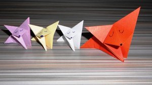 Лиса из бумаги Оригами. Как сделать из бумаги лисичку