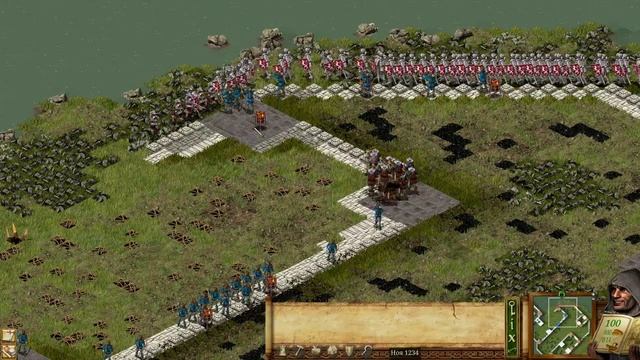 Stronghold Definitive Edition осада замка Лидс уровень Очень сложный уровень