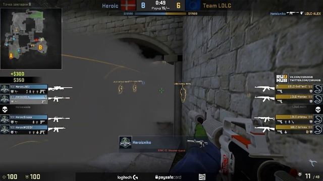 Heroic vs. Team-LDLC - ESL Pro League S5 - de_cobblestone [Enkanis] смотреть онлайн