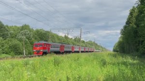 Электропоезд ЭТ2М-092, перегон Пупышево - Новый Быт