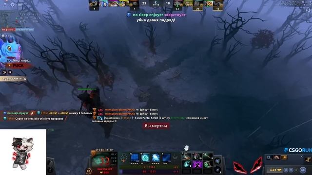 ZXCURSED НА STORM SPIRIT ТАЩИТ ТИМУ С РУИНЕРОМ МОРФОМ ПРОТИВ КОНТРПИКА