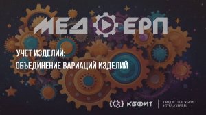 КБФИТ: МЕДЕРП. Учет НСИ: Объединение вариаций изделий