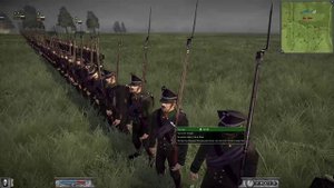 Napoleon Total War егеря против пехоты