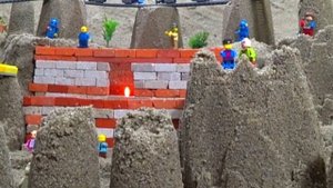 ОЧЕНЬ МОЩНЫЙ ПРОРЫВ ВОДЫ В ЛЕГО ПЕСОЧНОМ ГОРОДЕ ПРОРЫВ ДАМБЫ